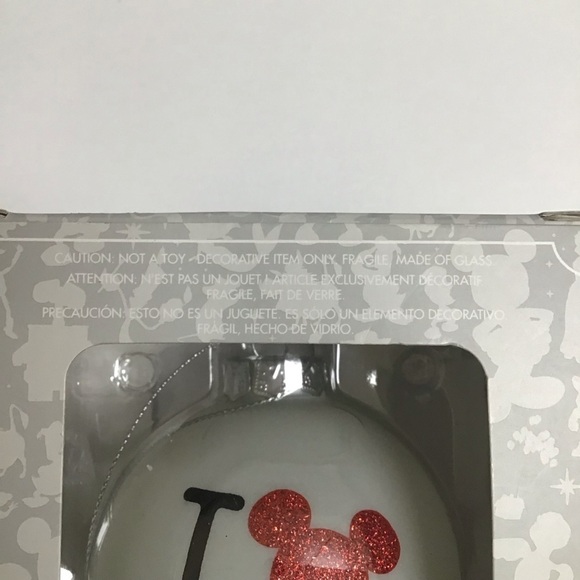 NEW Disney Store Authentic I LOVE NEW YORK Glass Christmas Ornament Mickey Ears - Picture 9 of 16